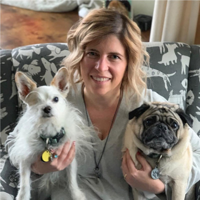 Stacy Roger of Best Friends Animal Society and her dogs