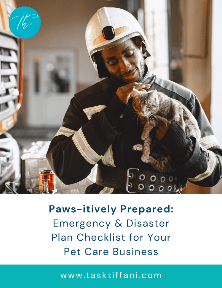 Paws-itively Prepared: Emergency and disaster plan checklist for your pet care business